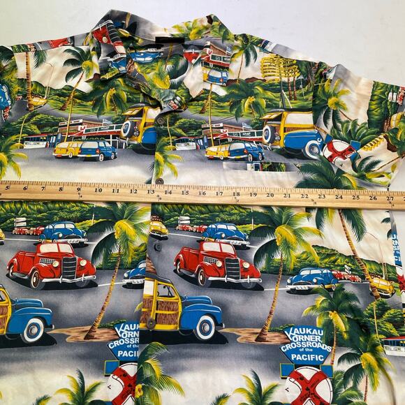 Royal Creations Hawaiian Vintage Cars Men's Button down SS XXL - Picture 9 of 11